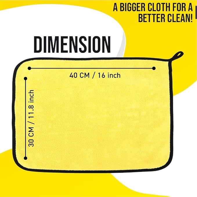 Bimla Traders Microfiber Cleaning Cloth, Highly Absorbent,Lint and Streak Free