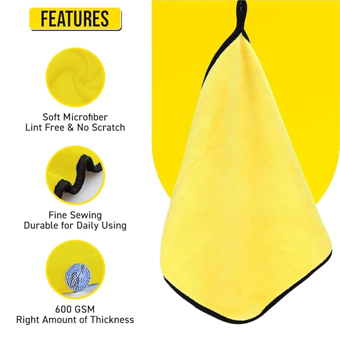 Bimla Traders Microfiber Cleaning Cloth, Highly Absorbent,Lint and Streak Free