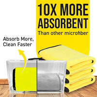 Bimla Traders Microfiber Cleaning Cloth, Highly Absorbent,Lint and Streak Free