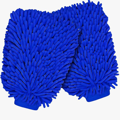 BTfash Double Sided Microfibre Wash Mitt Cleaning Gloves