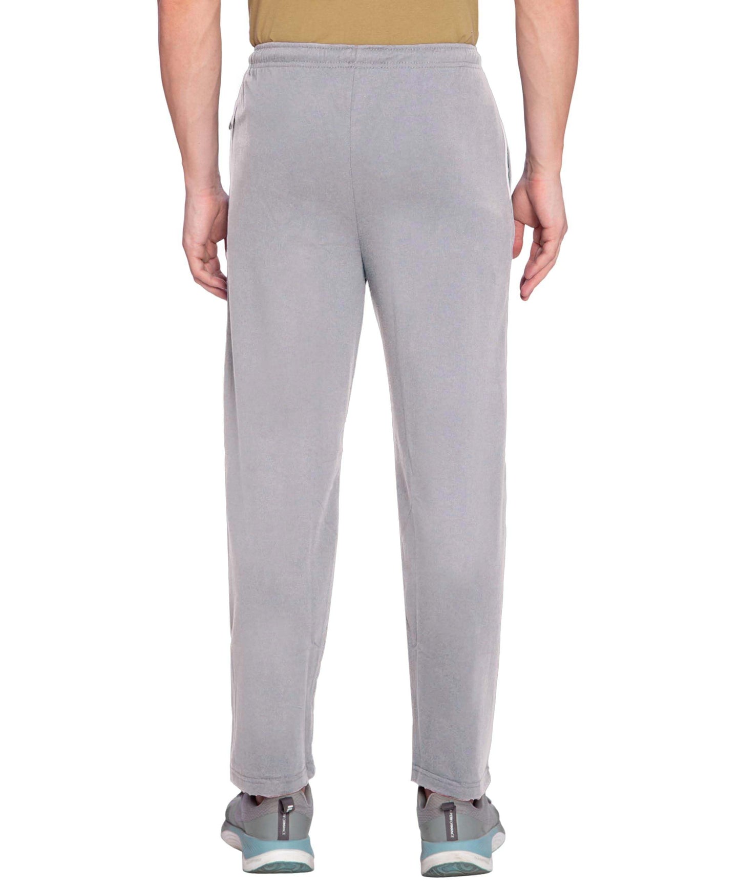 Btag Mens Regular Fit Comfortable Cotton Track Pants with Both Side Zipper Pocket