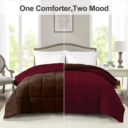 Btfash Microfiber Reversible AC Comforter or Blanket for Double Bed | Ultra Soft, Lightweight, Cozy Bedding & Dual Colour All Weather Duvet 500 GSM–Ideal for Home, Bedroom&Guest Rooms