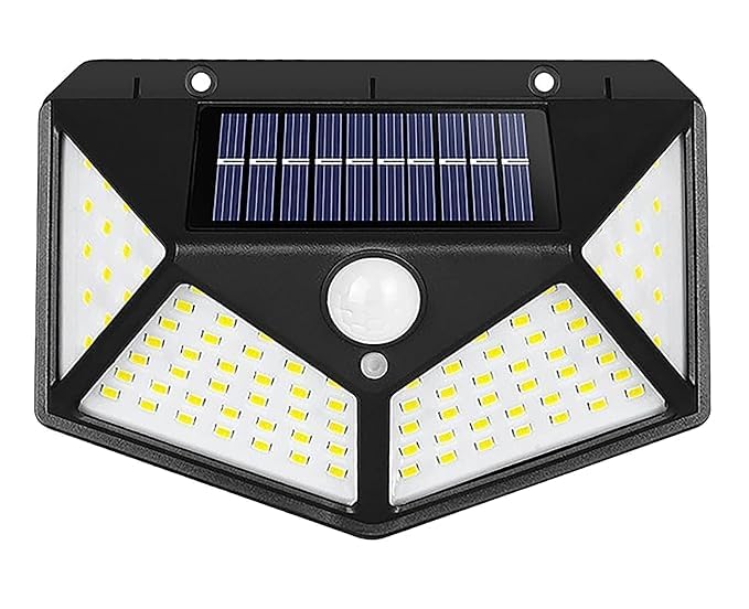 BTfash LED Bright Outdoor Solar Lights with Motion Sensor Solar Powered Wireless Waterproof