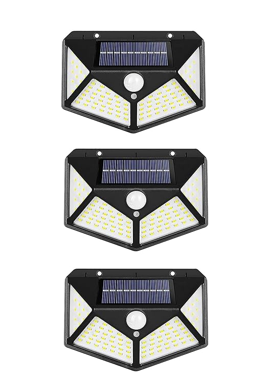 Btag Solar Motion Sensor Sun-Powered LED Wall Light | 1W Wireless Waterproof LED Outdoor Lamp with 120 Degrees Angle Lighting