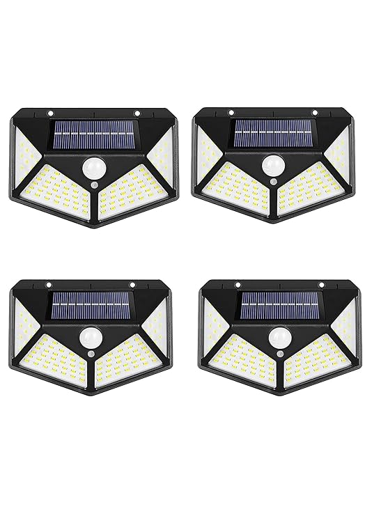 Btag LED Bright Outdoor Solar Lights with Motion Sensor Solar Powered Wireless Waterproof