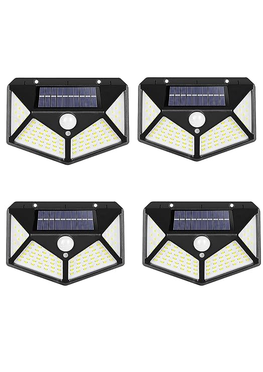 Btag Solar Motion Sensor Sun-Powered LED Wall Light | 1W Wireless Waterproof LED Outdoor Lamp with 120 Degrees Angle Lighting