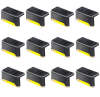BTfash Solar Deck Light, Rechargeable Waterproof LED Solar Lights