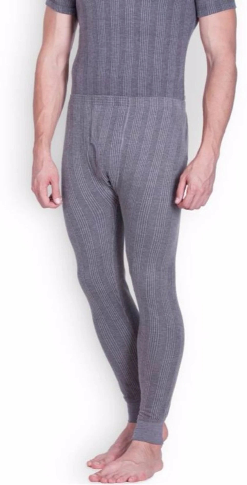 Lux Inferno Men's Thermal Bottom Lower Warmer | Cotton Rich Skinny Fit Mid Rise | Thermal Underwear Inner for Men